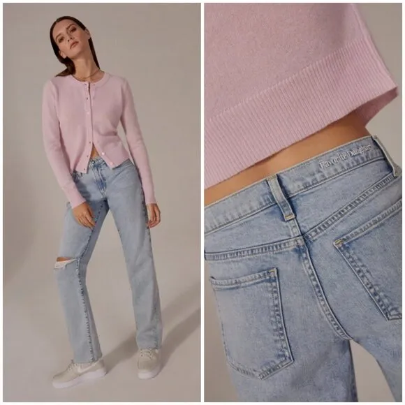 💕FAVORITE DAUGHTER💕 The Tommy Mid Rise Boyfriend Jeans ~ Wildwood Blue 30 NWT - Image 2