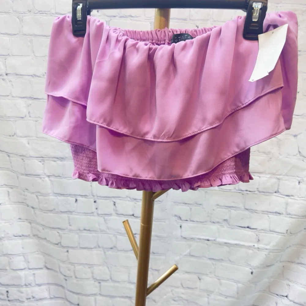 1. State  Ruffle Crop top size Large NWT - Image 5