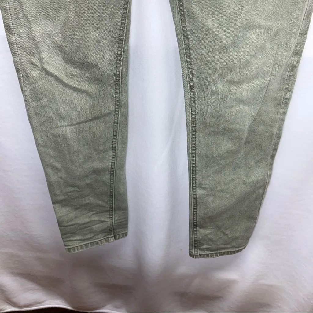 Zara Women's Straight Leg Jeans -‎ Olive Green - Image 6