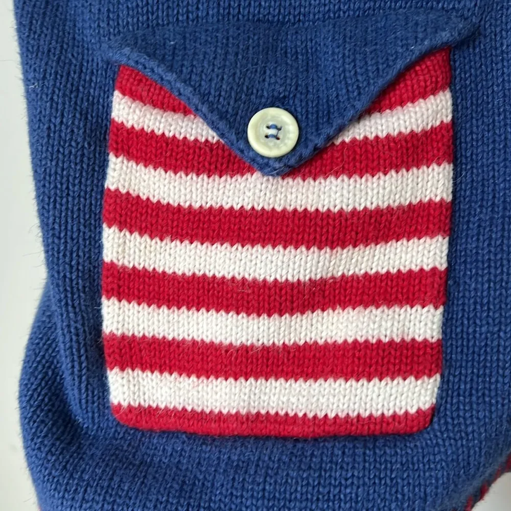 Thyme Nautical Patriotic Knit Cardigan - Image 4