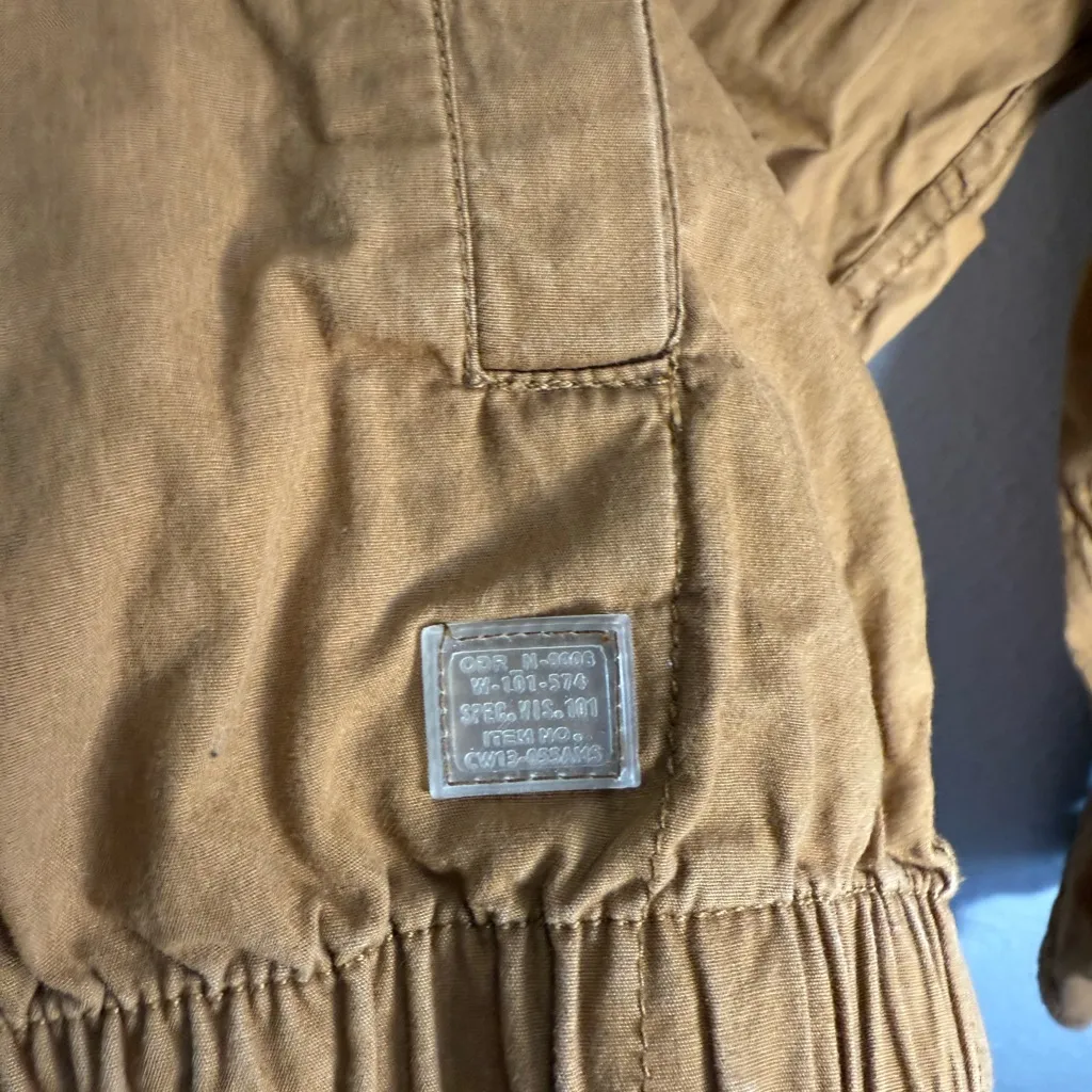 Denim & Flower Women’s Brown/Tan Utility Jacket Size XL - Image 3