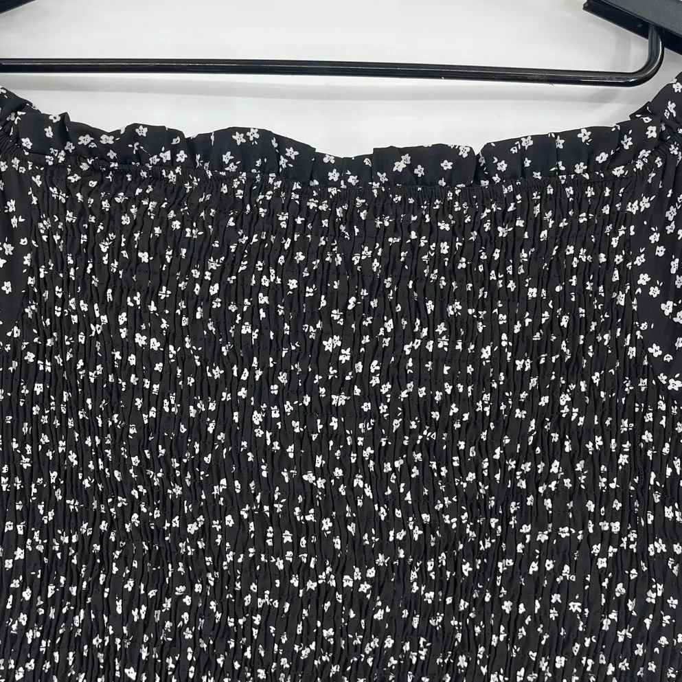 Zenobia Y2K Milkmaid Smock Top Sz 3XL Ditzy Floral Peasant Festival Cottage Boho - Image 5