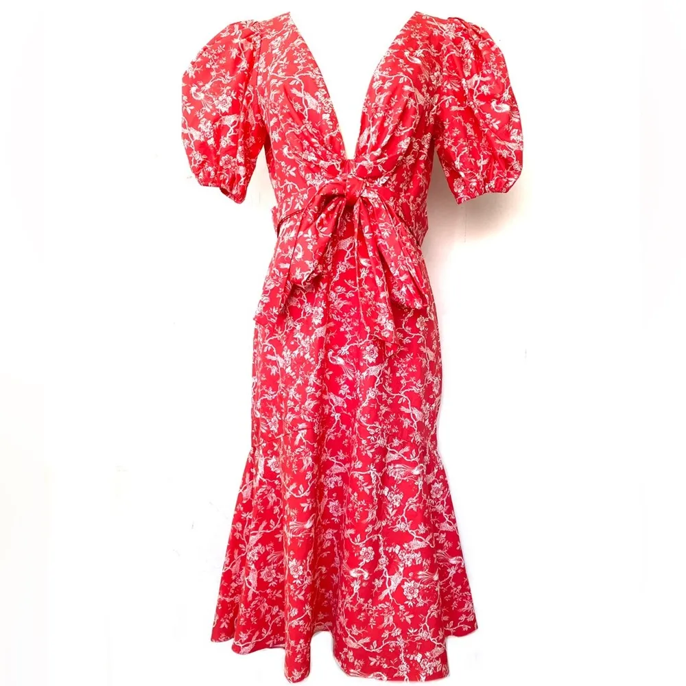 Sachin & Babi dress Courtney floral puff sleeve - Image 3