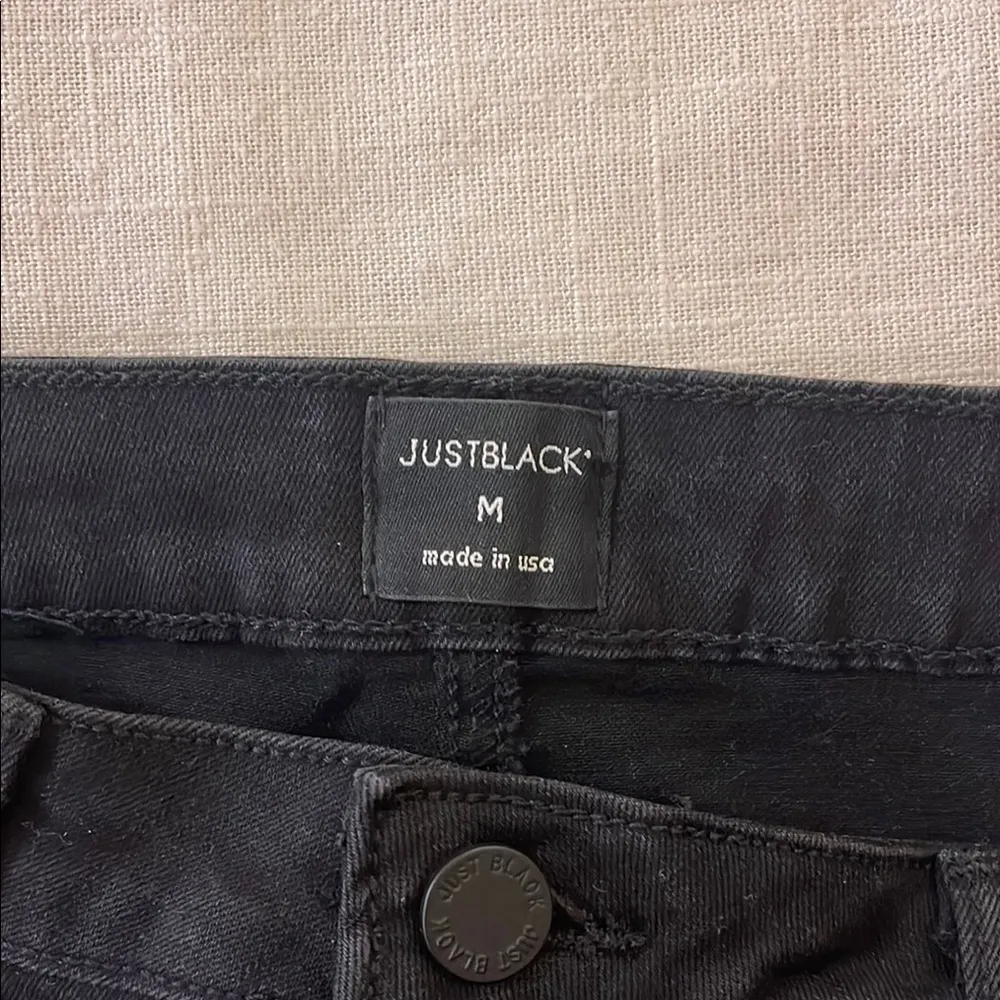 Black Denim Mini Skirt - Image 3