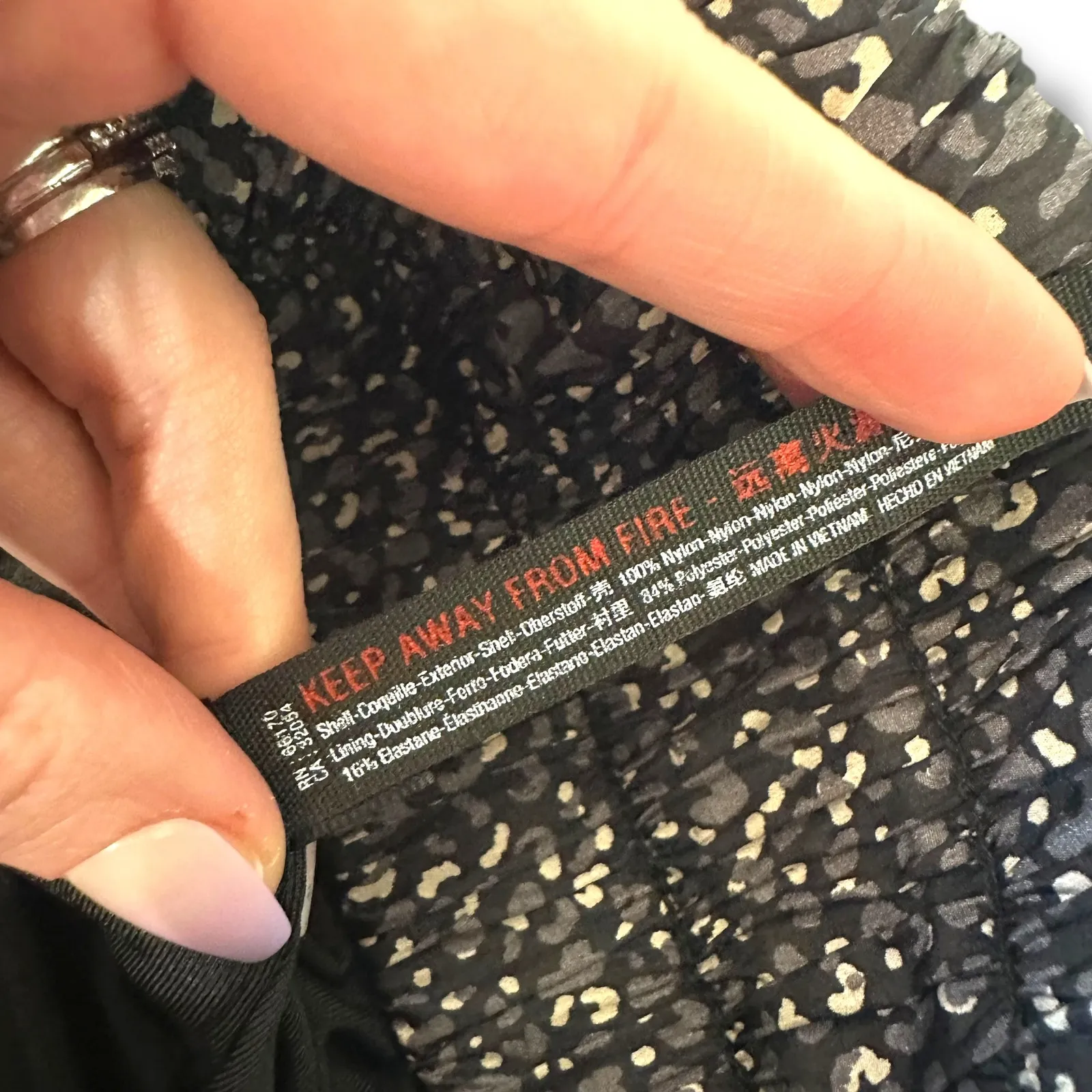 Free People Movement Black Printed Leopard The Way Home High Waist Shorts Medium - Image 10