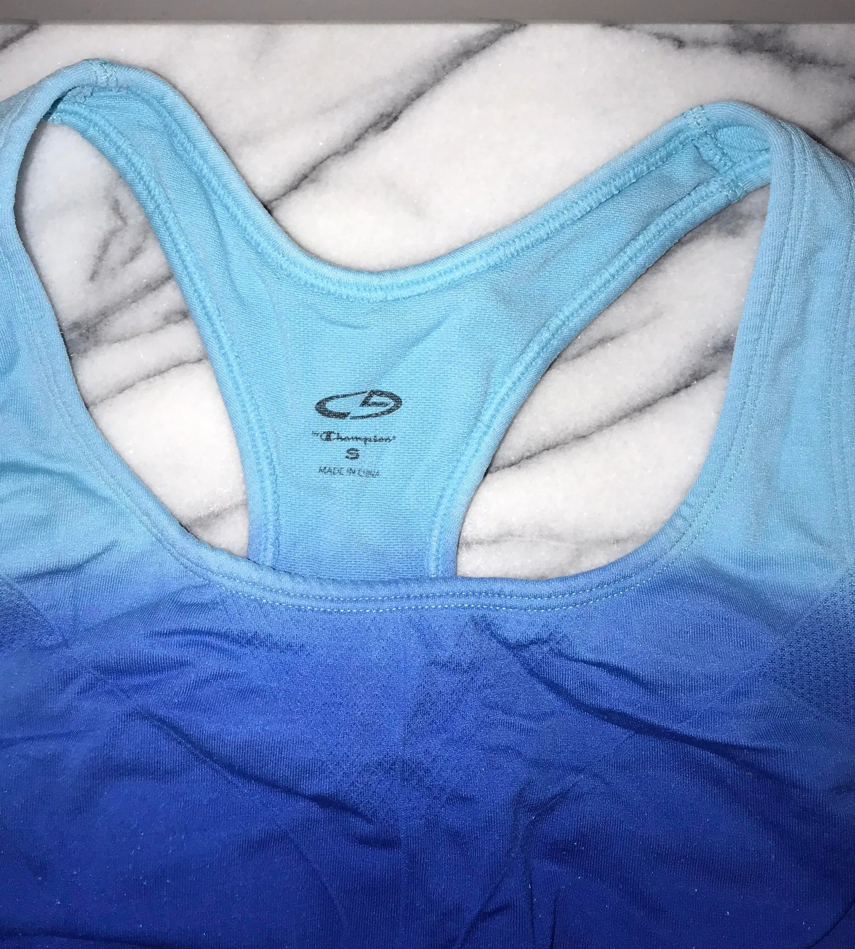 Blue Ombré Sports Bra - Image 2