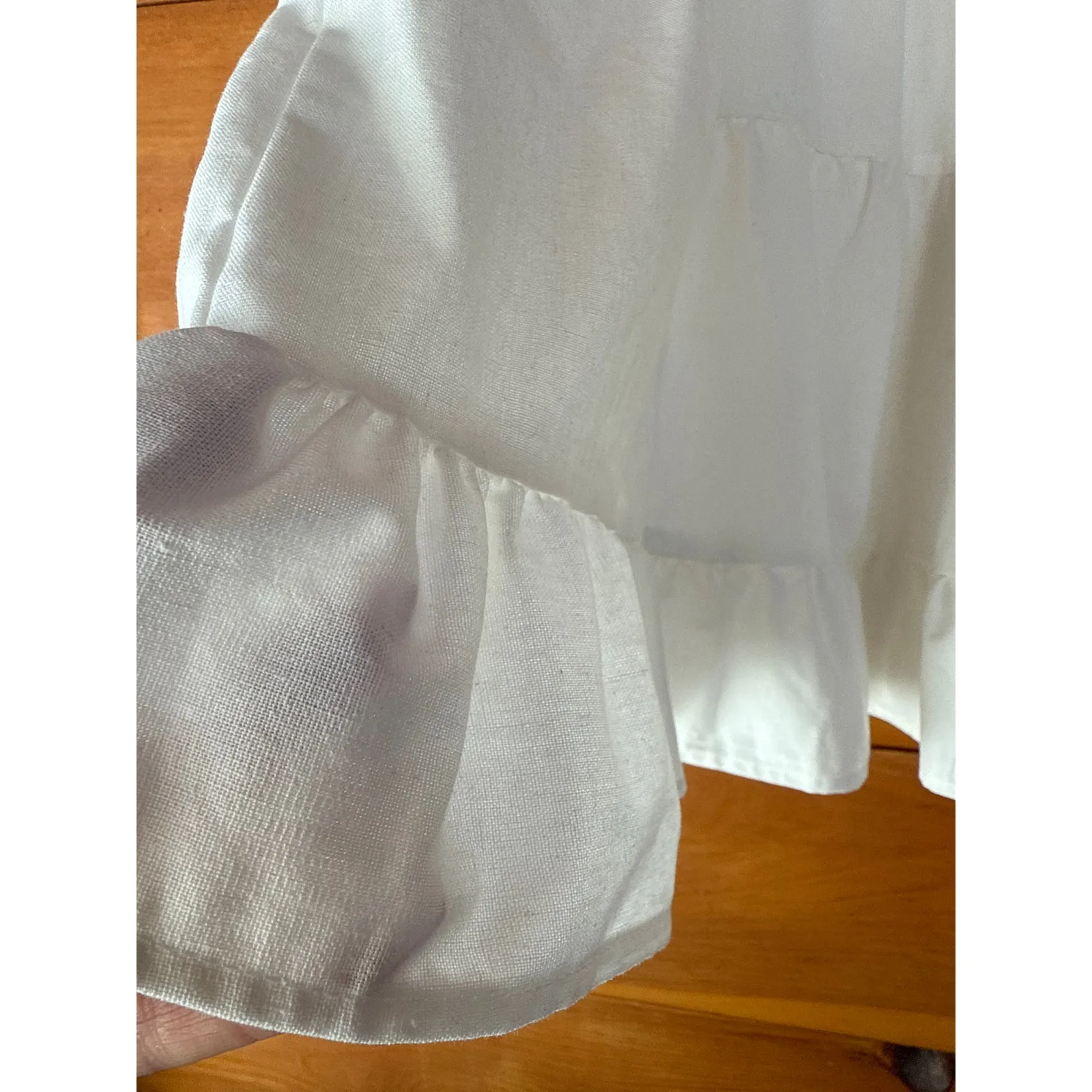 NWT Lulus Tier-ly Delightful White Tie-Strap Tiered Bustier Mini Dress Short M - Image 3