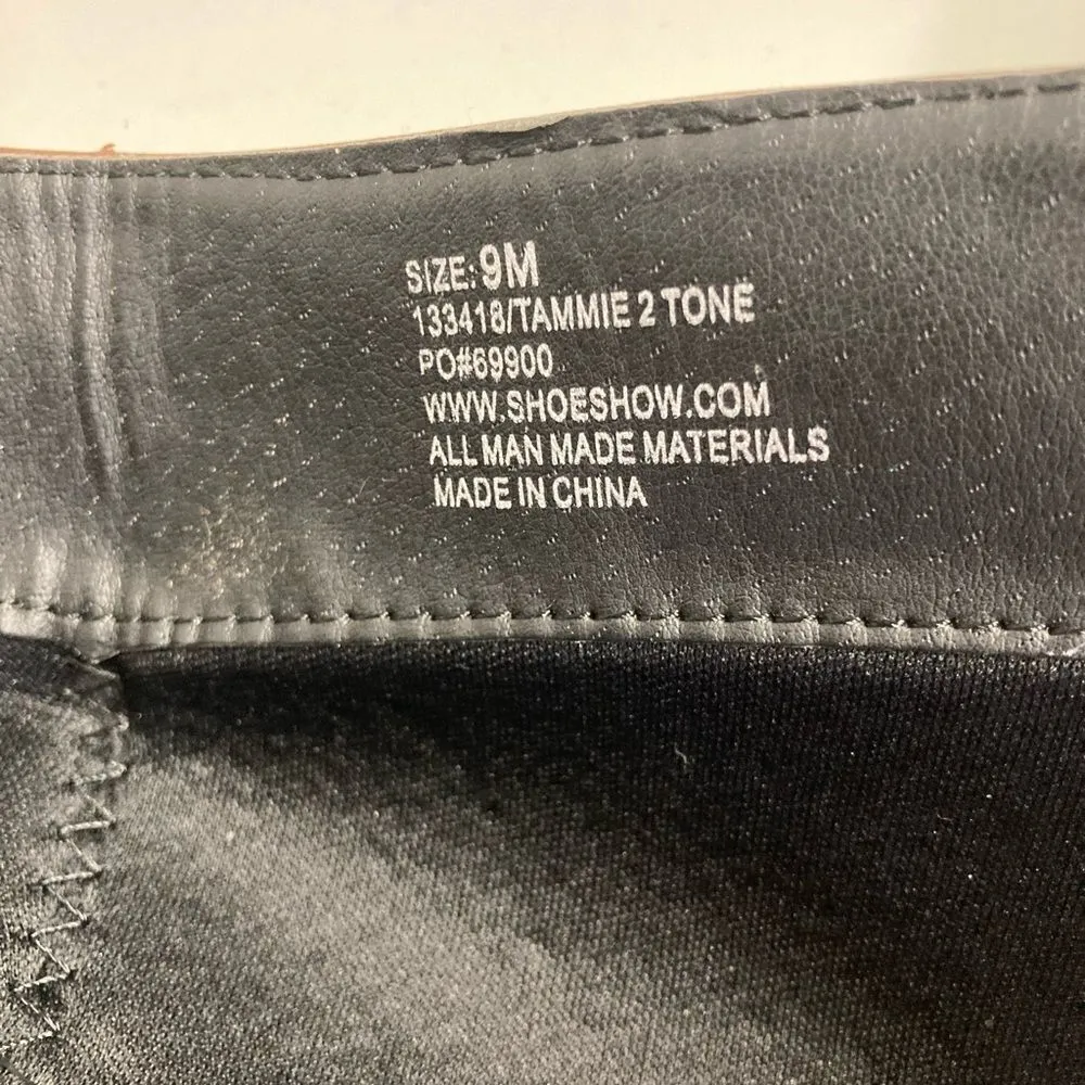 IT’S OK, Women’s Riding Boots, Black & Brown, Size, 9M, All Man Made Materials Size 9 - Image 5