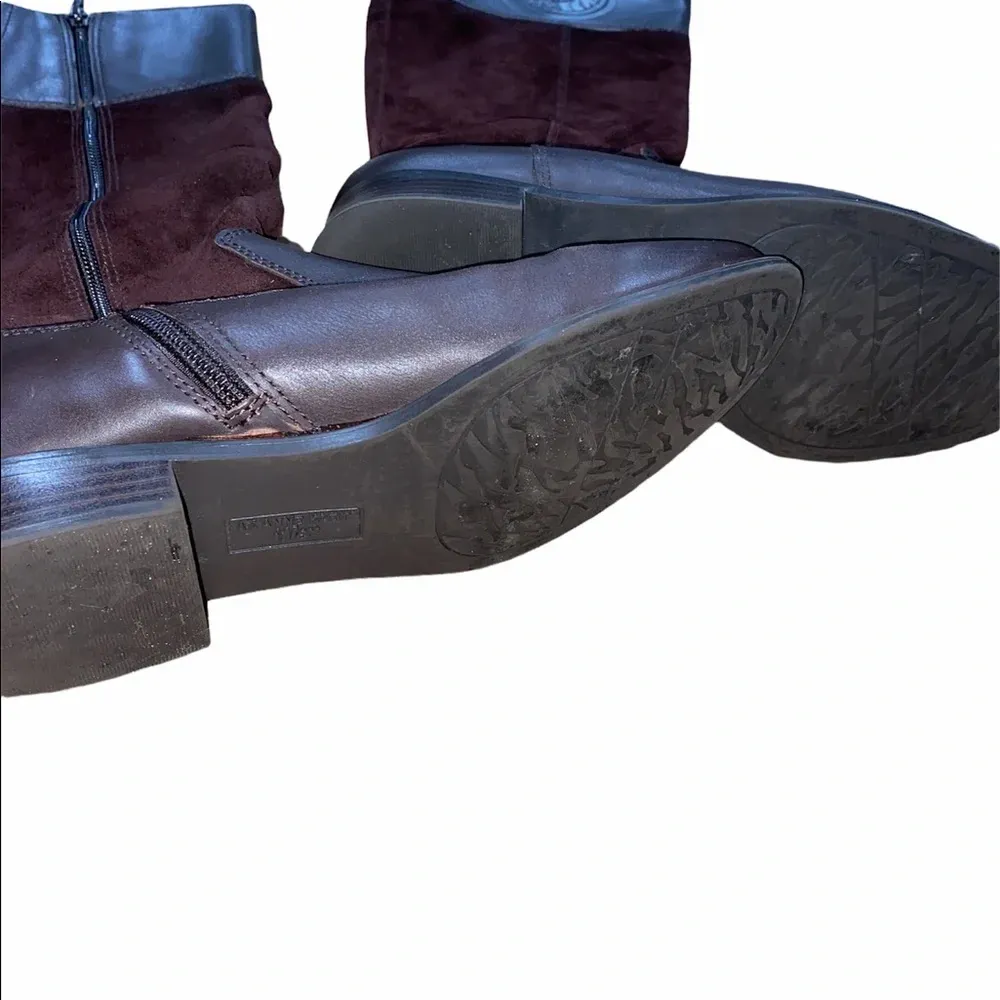 Anne Klein brown leather riding boots brown size 7 - Image 3