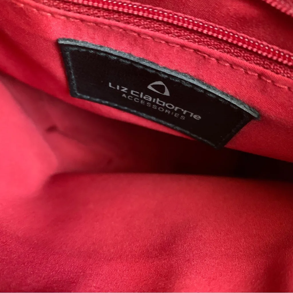 Vintage Cherry Red Faux Croc Shoulder Bag - Image 5