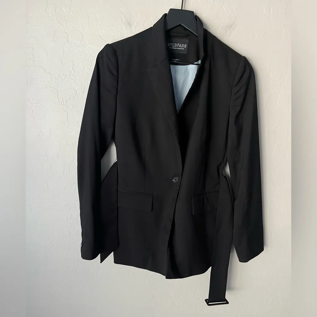 Wildfang empower belted blazer black small - Image 8