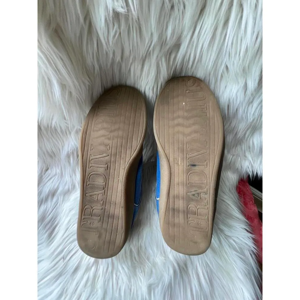 Stradivarius Blue Suede Sneakers - Image 2