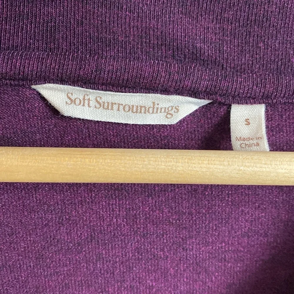 Soft Surroundings Long Sleeve V Neck Asymmetrical Sweater Size S - Image 9