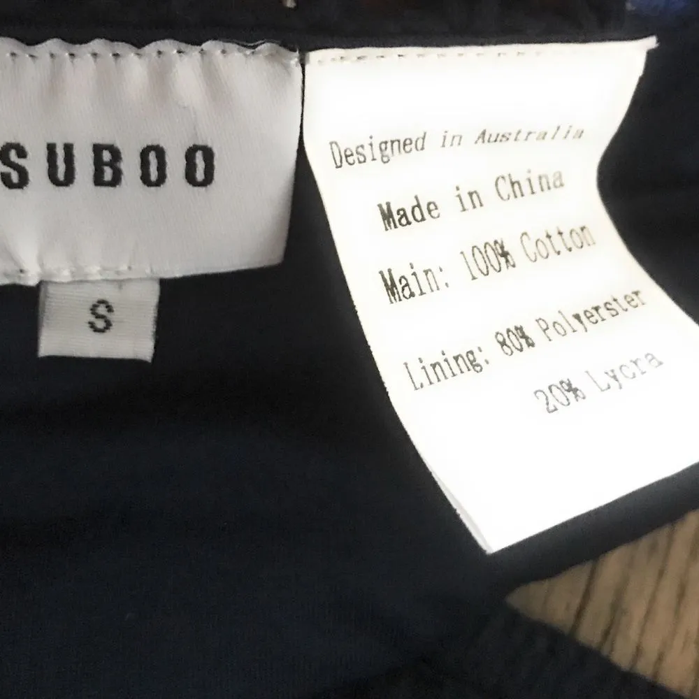 Suboo Crochet Bikini Bottom With Fringe Navy NWOT - Image 5