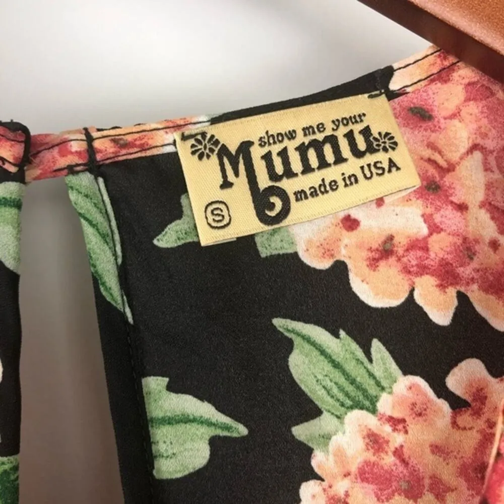 Show Me Your Mumu Rainey Floral Boho Long Sleeve Mini Dress Size Small - Image 9