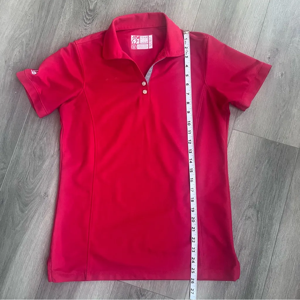 Oobe Chick Fil A Team Member Style Polo Shirt Women’s Employee Uniform Red M Size M - Image 7