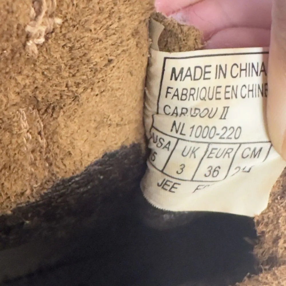 Sorel‎ Caribou Women's Size 5 Waterproof Brown Nubuck Insulated Boots NL1000-220 - Image 11