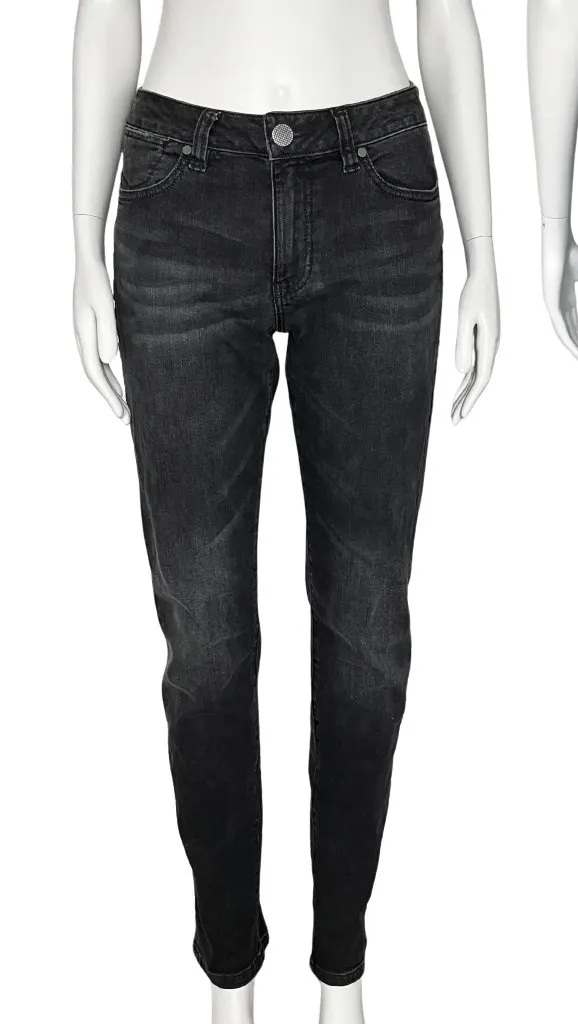 Cabi Black High Straight Leg Smolder Jeans Style 3650. Size 4. Classic Mom EUC - Image 3