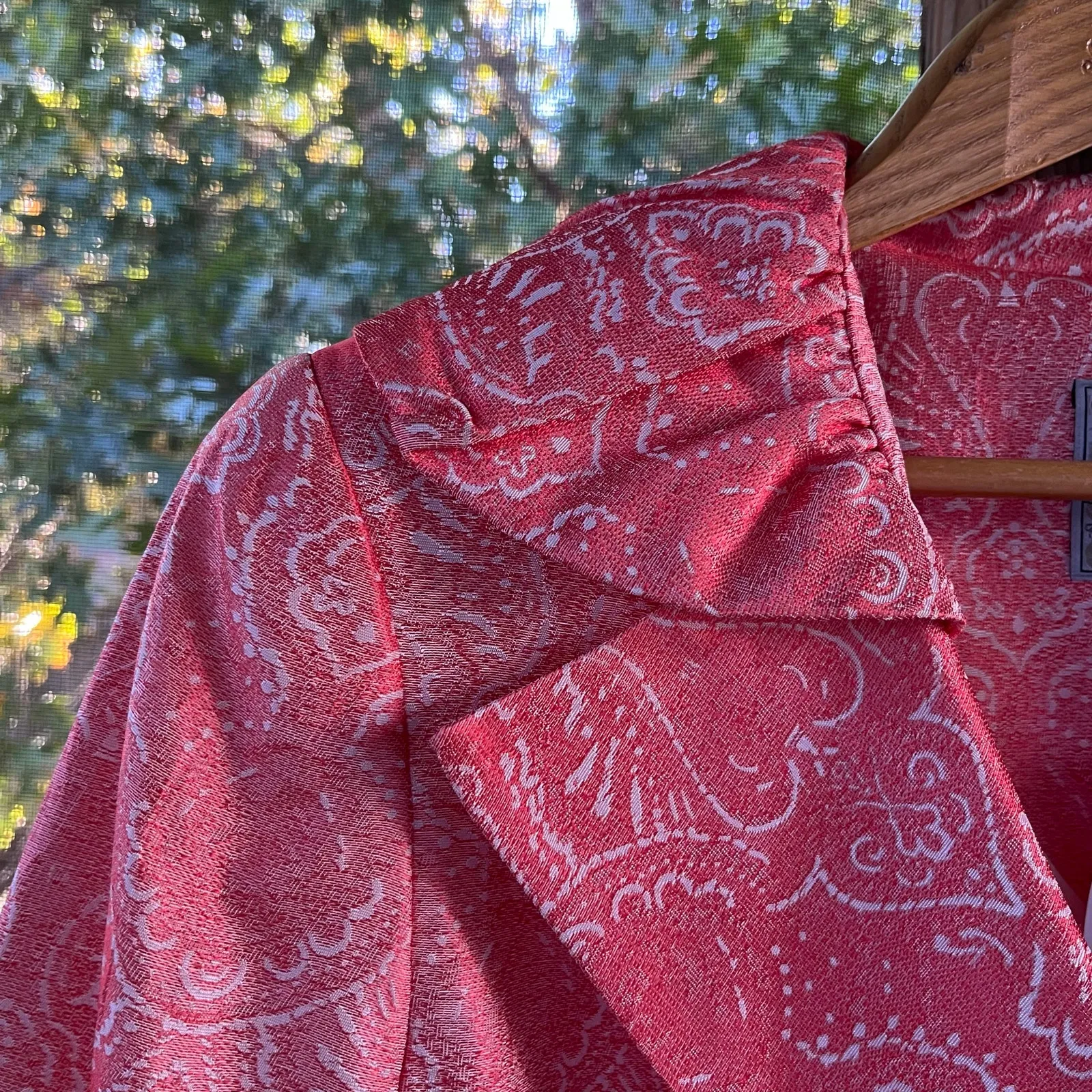 Zelda Women's Vintage Jacquard Pink Tapestry Jacket Size 8. NEW - Image 9