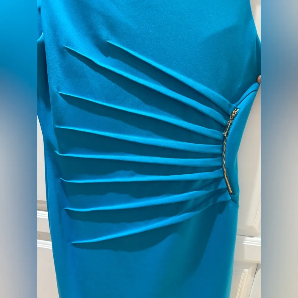Ivanka Trump turquoise Sleeveless dress 6 - Image 3