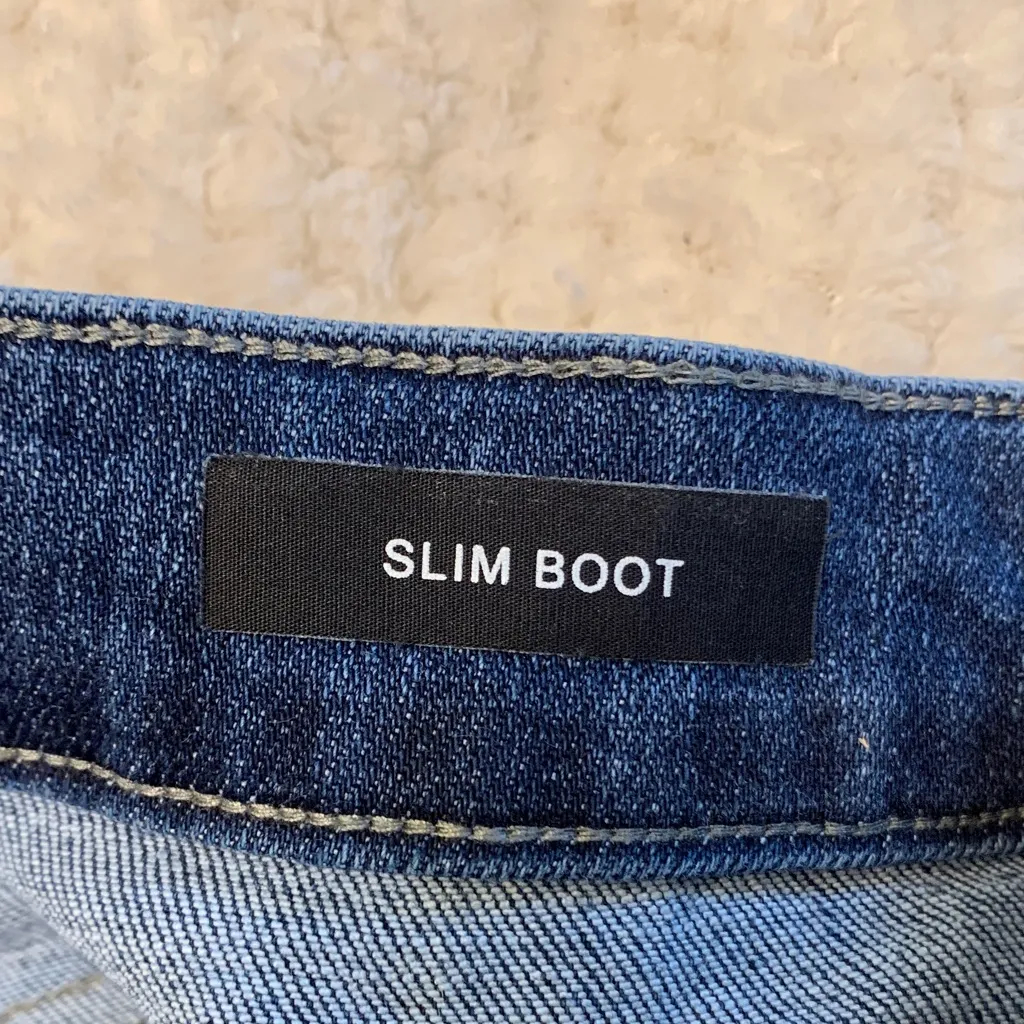 Judy Blue womens Slim Boot Jean sz 7/28 dark wash high waisted classic *flaw - Image 7