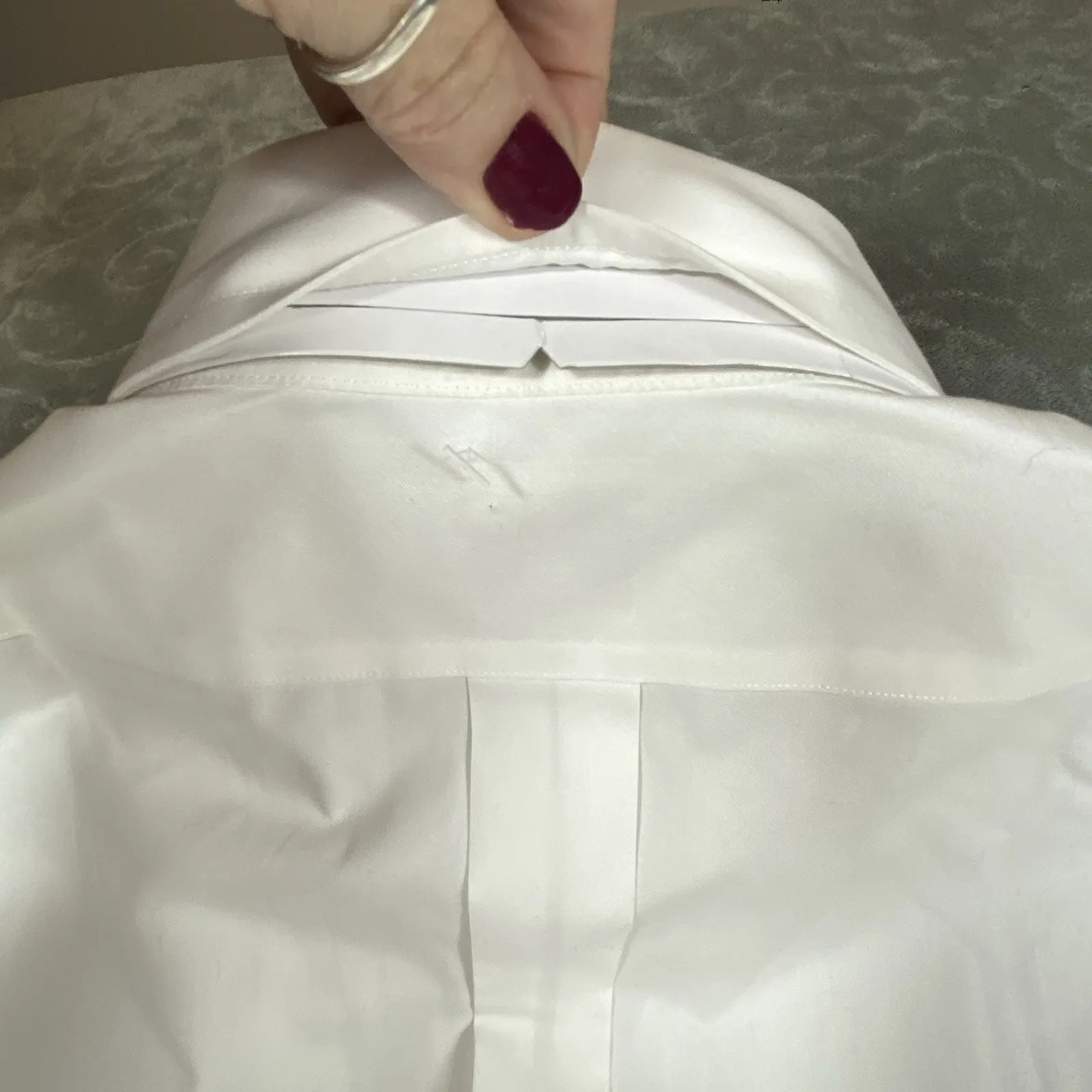 Brooks Brothers 346 Mens 16.5 4/5 Solid White Long Sleeve Button Front Shirt NWT - Image 6