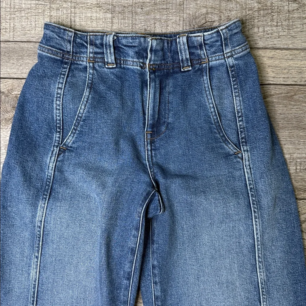 Madewell Tapered Denim Trousers High Rise Comfort Barrel - Image 5