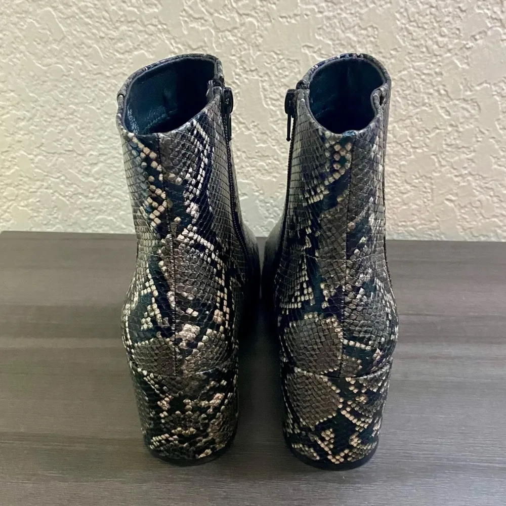 Steve Madden Snakeskin Dafni Bootie Ankle Boots - Image 3