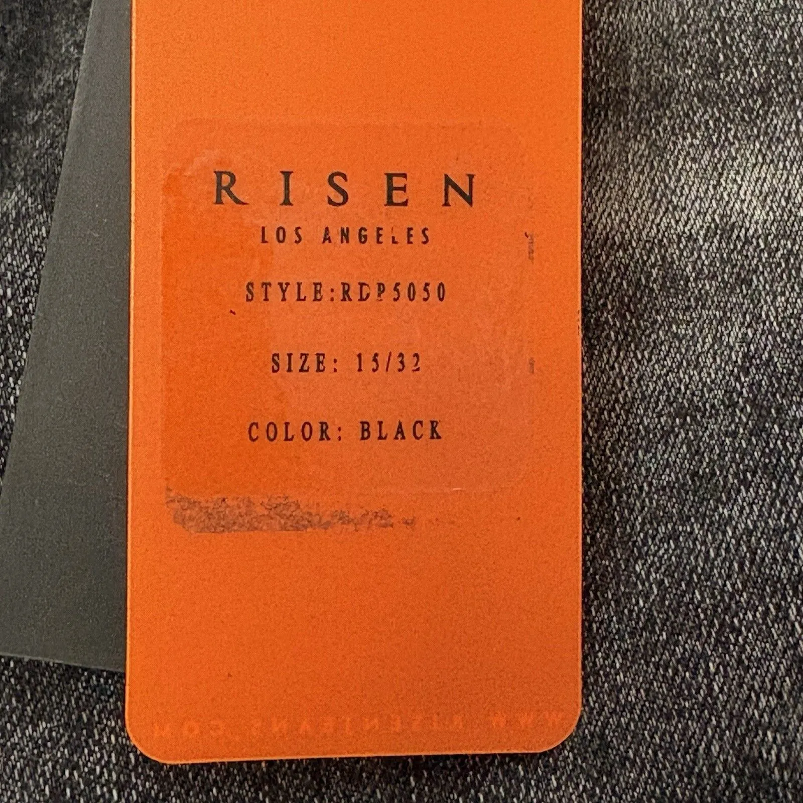 Risen Women's High Rise Distressed Raw Hem Flare Jeans 32/15 NWT Black Size undefined - Image 10