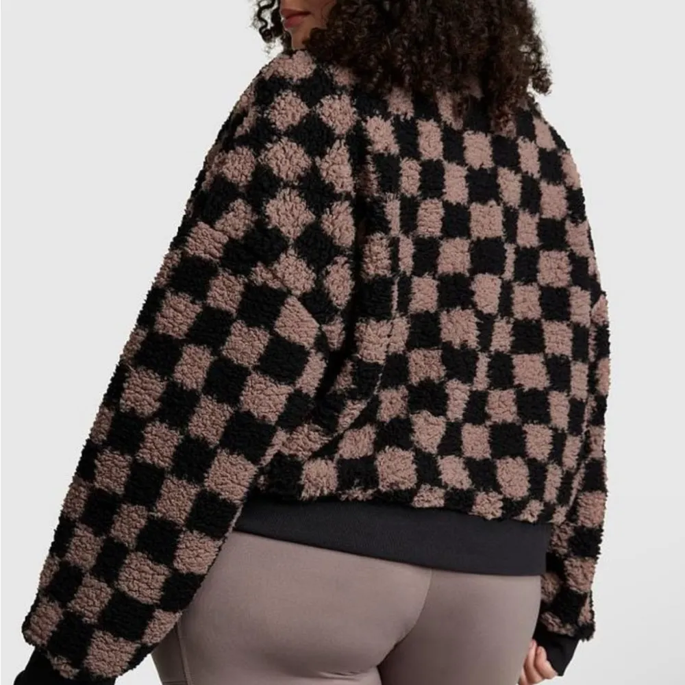 PINK COZY FLEECE HALF-ZIP PULLOVER, size S - Image 11