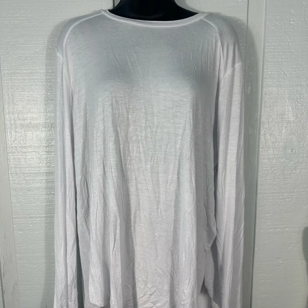 Halogen Women’s White Long Sleeve Top Size Large NWOT - Image 3