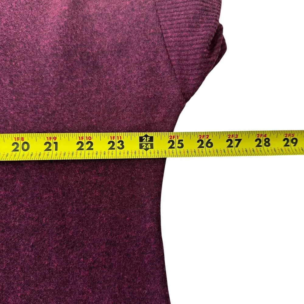 Lane Bryant Maroon Hooded Stretch Knit Sweater Women Plus Size 18/20 NWT | 70-50 - Image 6