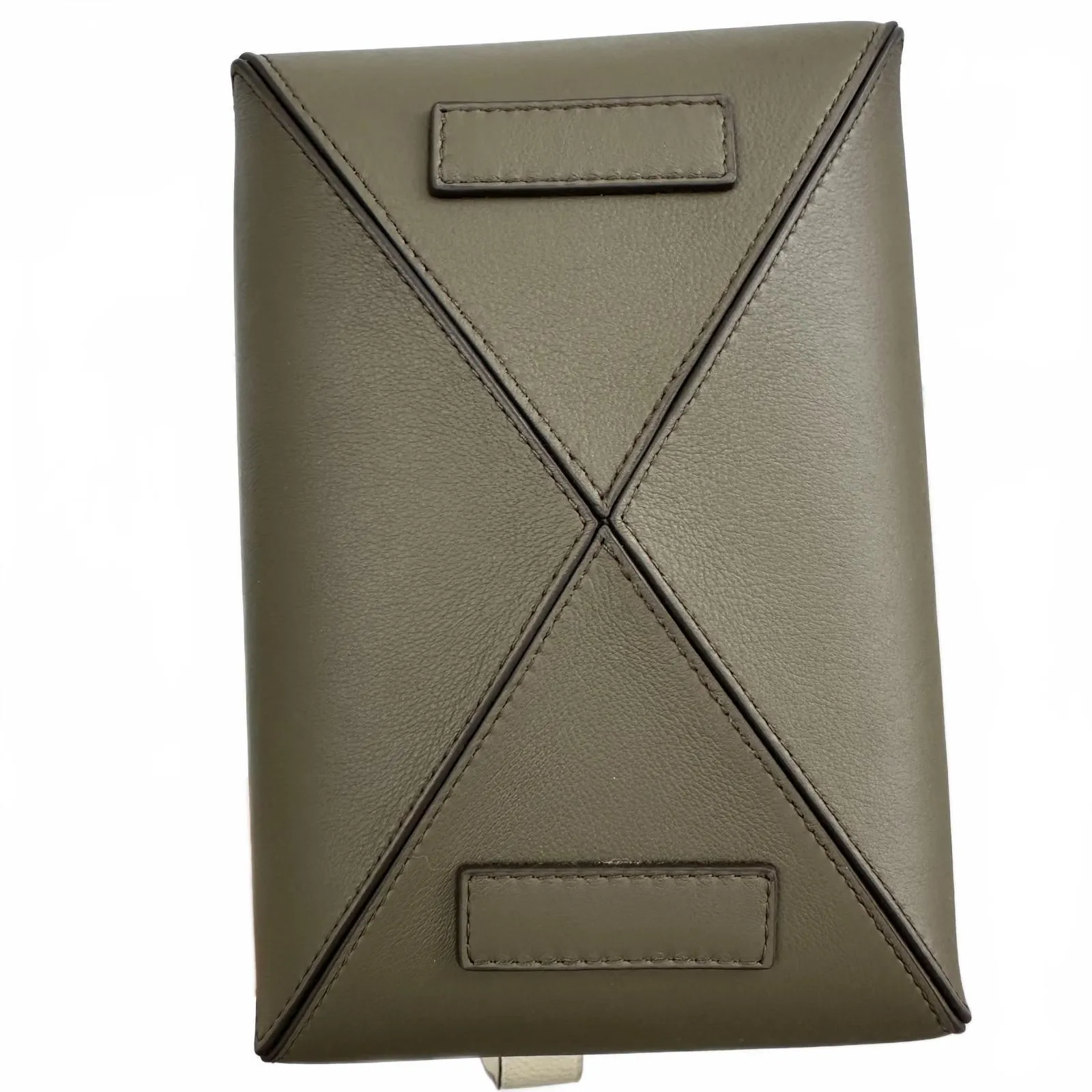 Strathberry Lana Midi Bucket Bag Leather Khaki/Caramel/Diamond NWT Brown - Image 4