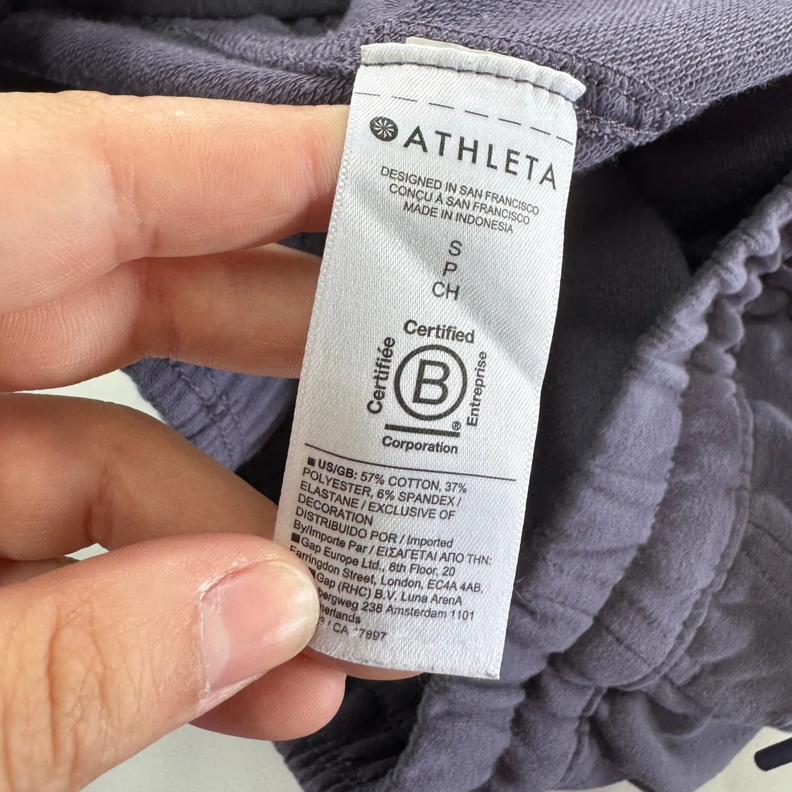 Athleta Pants Womens Small Purple Retroterry Tapered Drawstring Jogger Sweatpant - Image 7