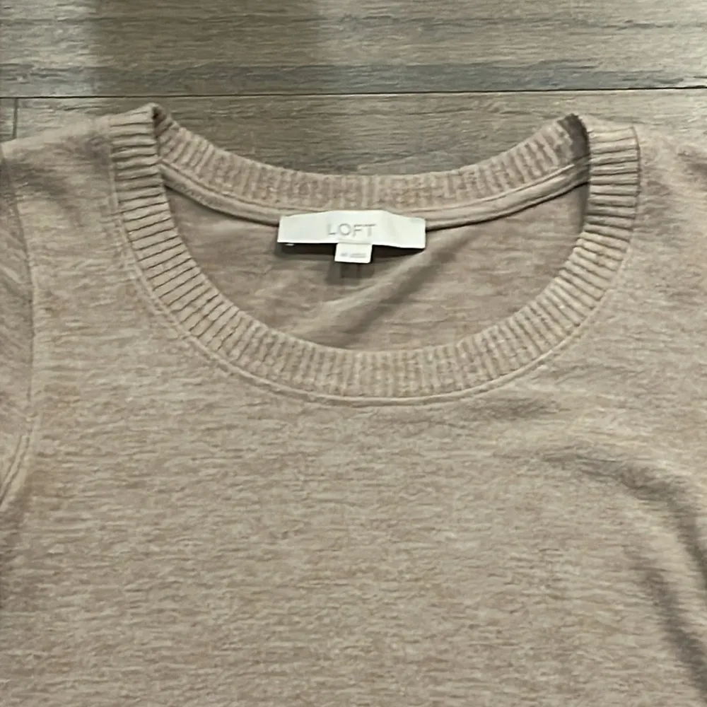 LOFT Light Brown Cozy Long Sleeve Top - Size XS - Image 3