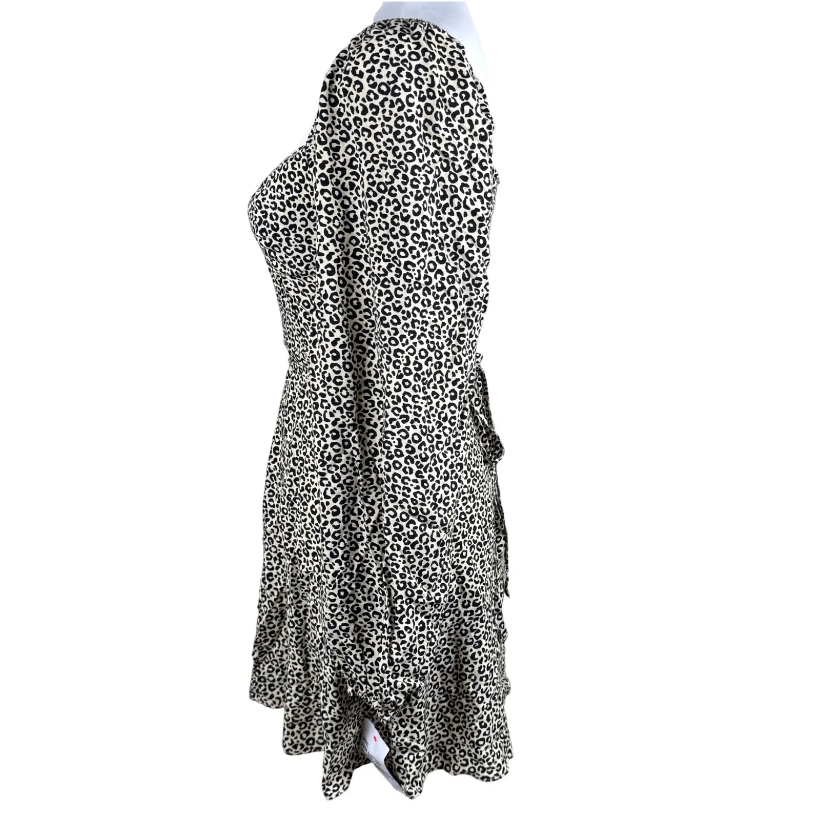 NWT ASOS Milkmaid Leopard Animal Print Peasant Corset Babydoll Mini Dress Size 0 - Image 10