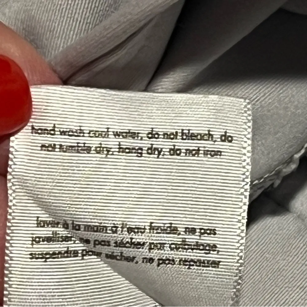 We Wore What light grey leggings with mock lace up detail, size S/P NWOT - Image 11