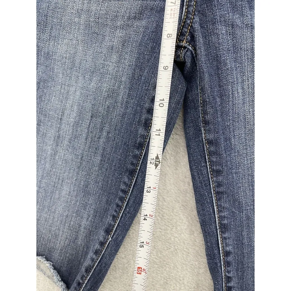 Lucky Jean's Women's Blue Denim Jean Shorts Beachcomber Bermuda Size 2 Dark Wash - Image 8