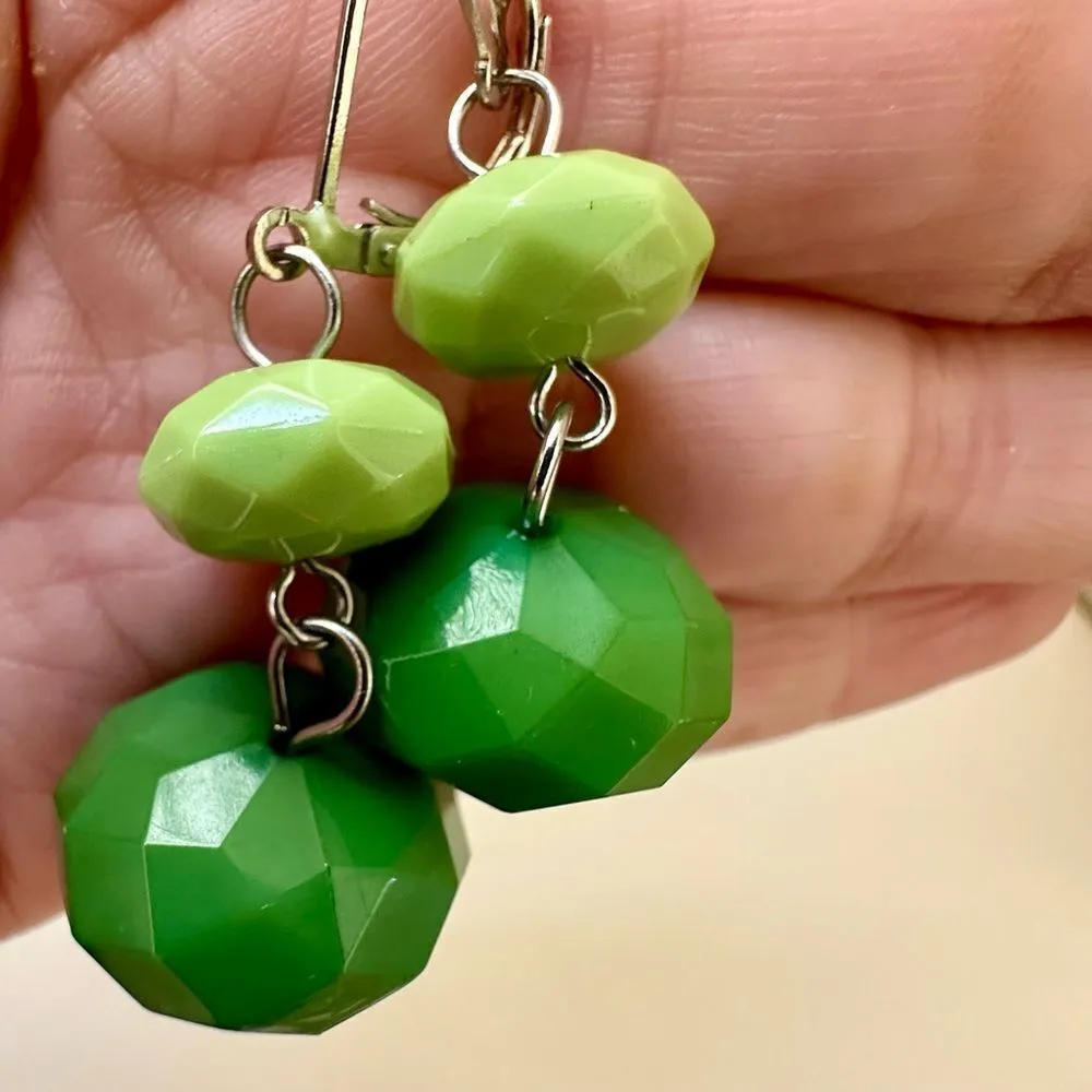 Garold Miller green beaded necklace and earrings set - Image 9