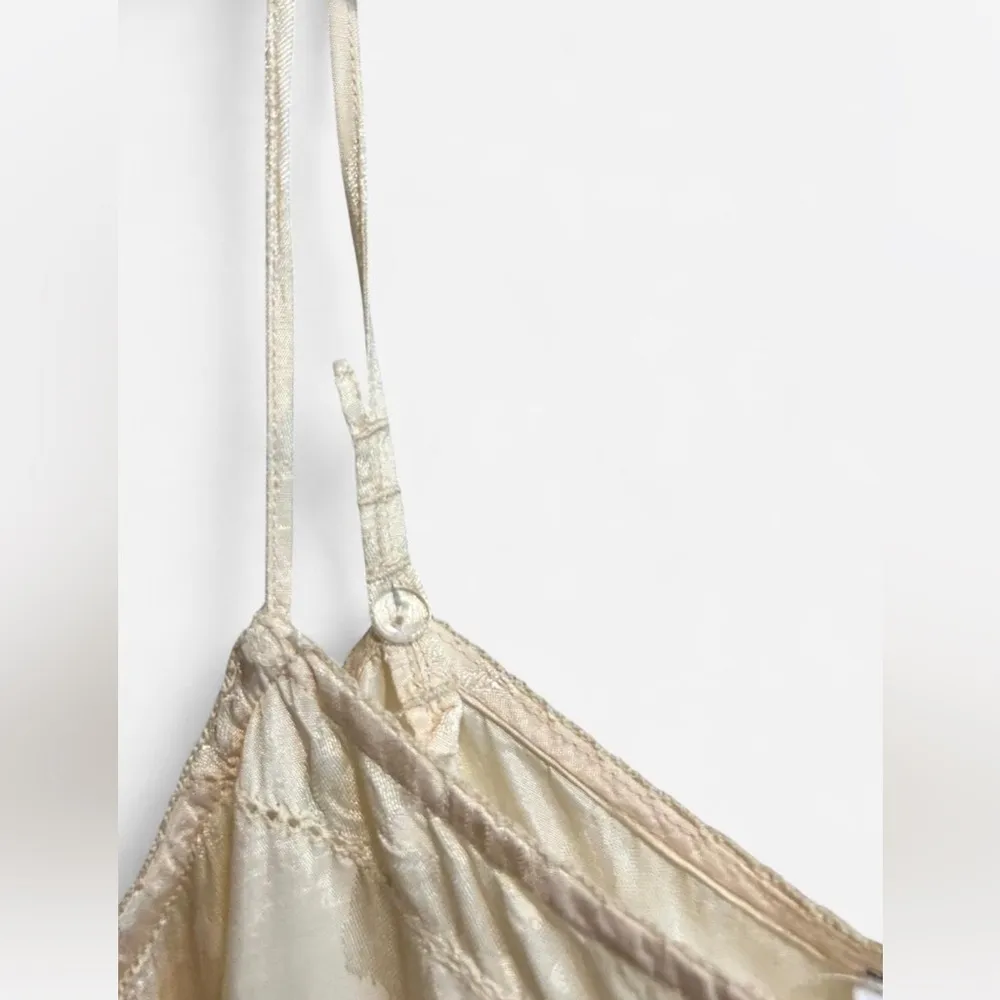 Sam Edelman Jacquard Floral Satin Cami Top | Size Large - Image 5