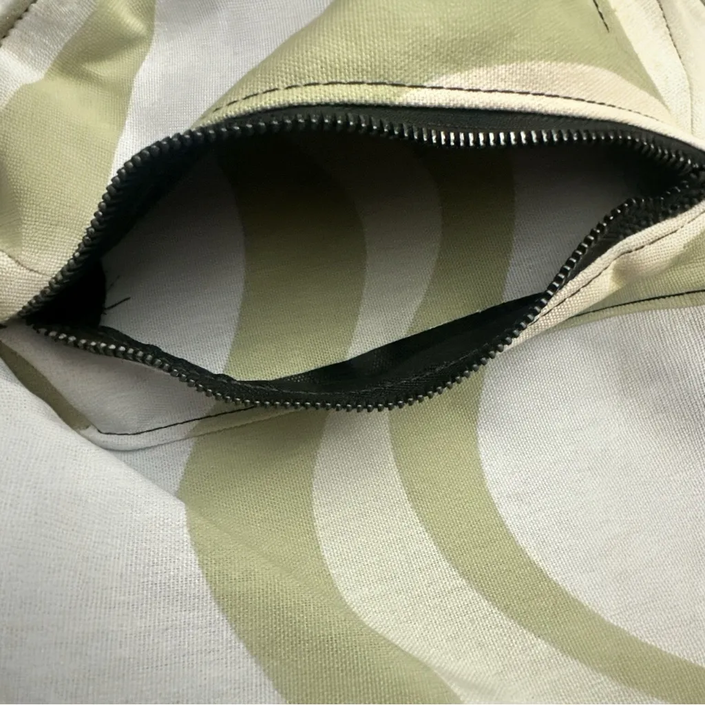 Society6 Liquid Swirl Contemporary Abstract Pattern In Light Sage Green Backpack - Image 5