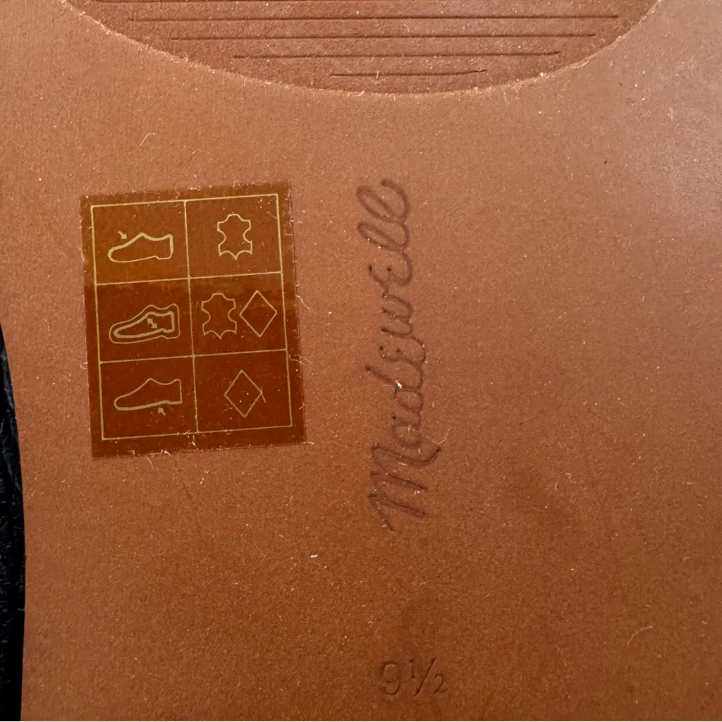 NWT Madewell Leather The Maude Double Strap Slingback Sandal Black Size 9.5 - Image 14