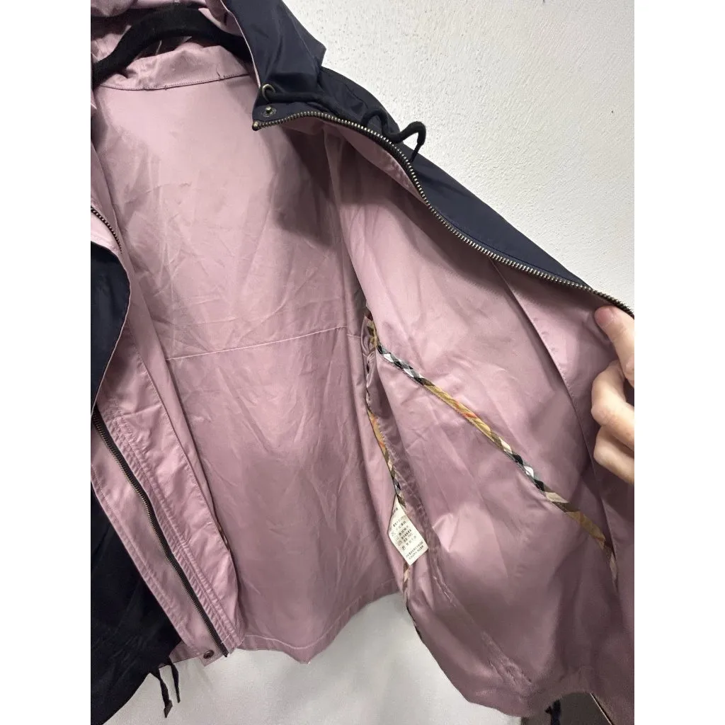 Burberry  Jacket Windbreaker Womens Large Nova Check Lining Lightweight Hooded - Image 6