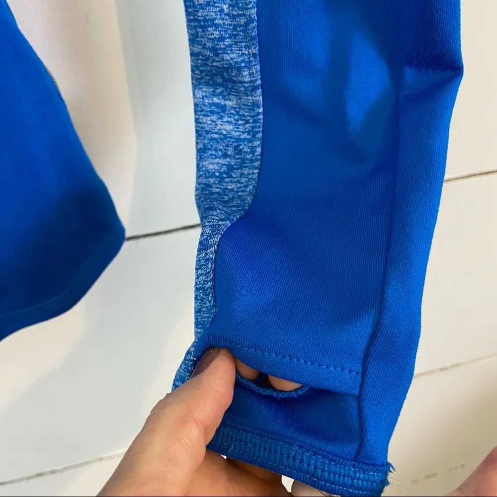 Athleta Running Wild Blue Half Zip Pullover. Size XSmall. - Image 9