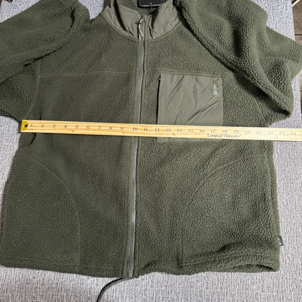 Bass Outdoor Fleece Zippered Jacket Green - Image 12