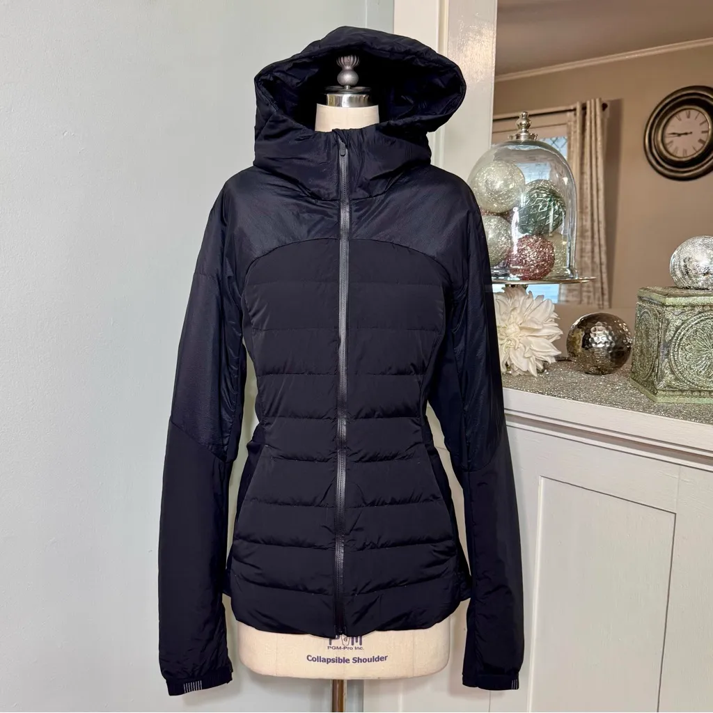 Lululemon  Down For It All Jacket Winter Coat Black Size 12 - Image 12