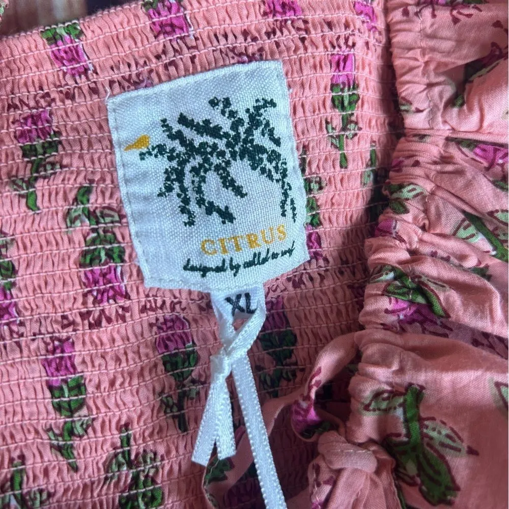 Women’s Citrus Alba Pink Floral Dres Size XL NWT - Image 4