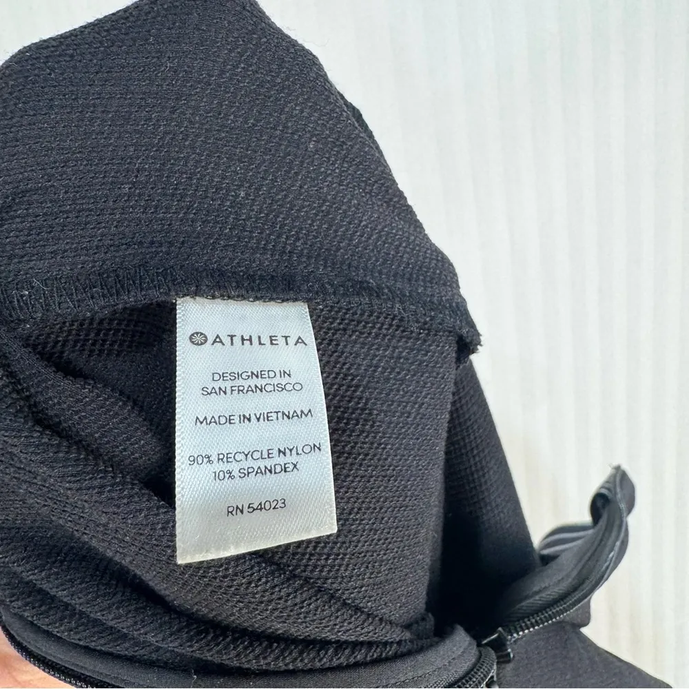 Athleta Black Wander Slim Straight Crop Ankle Pants Women’s Size 10 Sporty Golf - Image 10