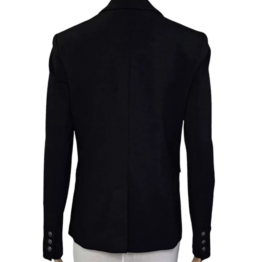 DREW Double Breasted Blazer Jacket in Women’s Black Size Small - Image 2