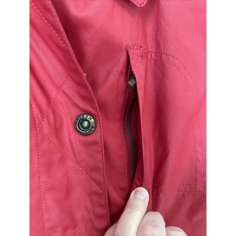 Ralph Lauren Naval Supply Company Red Cotton‎ Vest Snap Womens XS P - Image 3